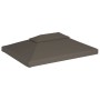 Toldo de cenador 2 niveles 310 g/m² 4x3 m gris topo de vidaXL, Cubiertas para carpas y cenadores - Ref: Foro24-44760, Precio:...