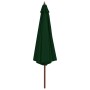 Sombrilla de jardín con palo de madera 350 cm verde de vidaXL, Sombrillas - Ref: Foro24-44528, Precio: 145,73 €, Descuento: %
