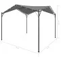 Cenador gris antracita 4x4 m de vidaXL, Carpas y cenadores - Ref: Foro24-44767, Precio: 230,93 €, Descuento: %