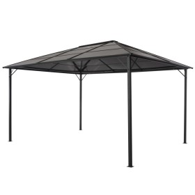 Cenador con tejado aluminio 4x3x2,6 m negro de vidaXL, Carpas y cenadores - Ref: Foro24-44643, Precio: 767,58 €, Descuento: %