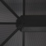 Cenador con tejado aluminio 4x3x2,6 m negro de vidaXL, Carpas y cenadores - Ref: Foro24-44643, Precio: 767,58 €, Descuento: %
