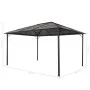 Cenador con tejado aluminio 4x3x2,6 m negro de vidaXL, Carpas y cenadores - Ref: Foro24-44643, Precio: 753,81 €, Descuento: %