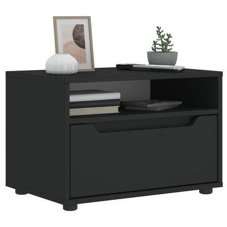 Mueble de TV VISNES negro 60x40x38 cm madera de ingeniería en Muebles TV | Comprar online en Foru.es