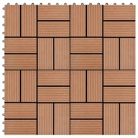 Baldosas de porche de WPC 30x30 cm 1 m² marrón 11 unidades de vidaXL, Suelos y moquetas - Ref: Foro24-45029, Precio: 61,30 €,...