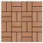 Baldosas de porche de WPC 30x30 cm 1 m² marrón 11 unidades de vidaXL, Suelos y moquetas - Ref: Foro24-45029, Precio: 61,30 €,...