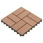 Baldosas de porche de WPC 30x30 cm 1 m² marrón 11 unidades de vidaXL, Suelos y moquetas - Ref: Foro24-45029, Precio: 61,30 €,...
