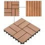 Baldosas de porche de WPC 30x30 cm 1 m² marrón 11 unidades de vidaXL, Suelos y moquetas - Ref: Foro24-45029, Precio: 61,30 €,...