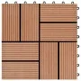 Baldosas de porche de WPC 30x30 cm 1 m² marrón 11 unidades de vidaXL, Suelos y moquetas - Ref: Foro24-45029, Precio: 61,30 €,...