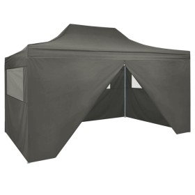 Carpa pleglable Pop-up con 4 paredes 3x4,5 m gris antracita de vidaXL, Carpas y cenadores - Ref: Foro24-44970, Precio: 176,49...