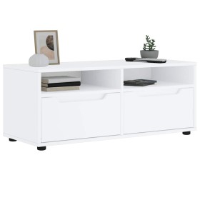 Mueble de TV VISNES blanco 100x40x38 cm madera de ingeniería en Muebles TV | Comprar online en Foru.es