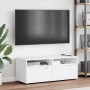 Mueble de TV VISNES blanco 100x40x38 cm madera de ingeniería en Muebles TV | Comprar online en Foru.es