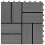 Baldosas de porche de WPC 30x30 cm 1 m² gris 11 unidades de vidaXL, Suelos y moquetas - Ref: Foro24-45030, Precio: 54,76 €, D...