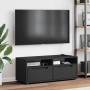 Mueble de TV VISNES negro 100x40x38 cm madera de ingeniería en Muebles TV | Comprar online en Foru.es