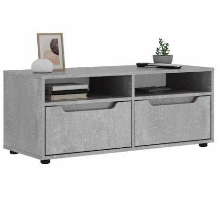 Mueble TV VISNES gris hormigón 100x40x38 cm madera ingeniería en Muebles TV | Comprar online en Foru.es