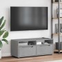 Mueble TV VISNES gris hormigón 100x40x38 cm madera ingeniería en Muebles TV | Comprar online en Foru.es