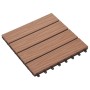 Baldosas porche relieve profundo WPC 1 m² marrón claro 11 uds de vidaXL, Suelos y moquetas - Ref: Foro24-45034, Precio: 76,99...