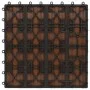 Baldosas porche relieve profundo WPC 1 m² marrón claro 11 uds de vidaXL, Suelos y moquetas - Ref: Foro24-45034, Precio: 75,72...