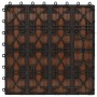 Baldosas porche relieve profundo WPC 1 m² marrón claro 11 uds de vidaXL, Suelos y moquetas - Ref: Foro24-45034, Precio: 76,99...