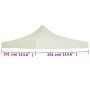 Techo de carpa para celebraciones 3x3 m crema de vidaXL, Cubiertas para carpas y cenadores - Ref: Foro24-44983, Precio: 34,93...