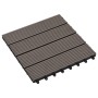 Baldosas de porche de WPC 30x30 cm 1 m² marrón oscuro 11 uds de vidaXL, Suelos y moquetas - Ref: Foro24-45025, Precio: 66,19 ...