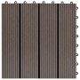 Baldosas de porche de WPC 30x30 cm 1 m² marrón oscuro 11 uds de vidaXL, Suelos y moquetas - Ref: Foro24-45025, Precio: 66,19 ...