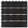 Baldosas de porche de WPC 30x30 cm 1 m² marrón oscuro 11 uds de vidaXL, Suelos y moquetas - Ref: Foro24-45025, Precio: 66,19 ...