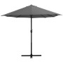 Sombrilla de jardín con palo de aluminio 460x270 cm antracita de vidaXL, Sombrillas - Ref: Foro24-44869, Precio: 157,88 €, De...
