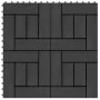 Baldosas de porche de WPC 30x30 cm 1 m² negro 11 unidades de vidaXL, Suelos y moquetas - Ref: Foro24-45026, Precio: 60,38 €, ...