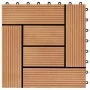 Baldosas de porche de WPC 30x30 cm 1 m² color teca 11 unidades de vidaXL, Suelos y moquetas - Ref: Foro24-45027, Precio: 61,4...