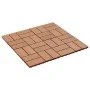 WPC porch tiles 30x30 cm 1 m² teak color 11 units by vidaXL, Floors and carpets - Ref: Foro24-45032, Price: 61,59 €, Discount: %