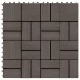 WPC Verandafliesen 30x30 cm 1 m² dunkelbraun 11 Stk von vidaXL, Böden und Teppiche - Ref: Foro24-45033, Preis: 58,96 €, Rabat...