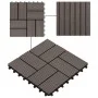 WPC Verandafliesen 30x30 cm 1 m² dunkelbraun 11 Stk von vidaXL, Böden und Teppiche - Ref: Foro24-45033, Preis: 58,96 €, Rabat...