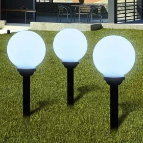 Lámparas de camino de jardín 3 uds LED 20 cm con pincho de vidaXL, Iluminación de exterior - Ref: Foro24-40864, Precio: 52,61...