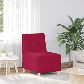 Sofá modular sin brazos  terciopelo rojo vino 55 cm en Sofás | Comprar online en Foru.es