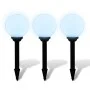 Lámparas de camino de jardín 3 uds LED 20 cm con pincho de vidaXL, Iluminación de exterior - Ref: Foro24-40864, Precio: 52,61...