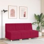Sofá modular sin brazos  terciopelo rojo vino 55 cm en Sofás | Comprar online en Foru.es