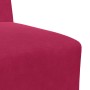 Sofá modular sin brazos  terciopelo rojo vino 55 cm en Sofás | Comprar online en Foru.es