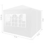 Carpa para celebraciones blanco 3x3 m de vidaXL, Carpas y cenadores - Ref: Foro24-45096, Precio: 77,80 €, Descuento: %