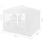 Carpa para celebraciones blanco 3x3 m de vidaXL, Carpas y cenadores - Ref: Foro24-45096, Precio: 76,94 €, Descuento: %