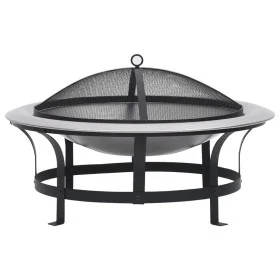 Brasero de jardín con parrilla acero inoxidable 76 cm de vidaXL, Chimeneas - Ref: Foro24-46530, Precio: 127,28 €, Descuento: %