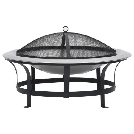 Brasero de jardín con parrilla acero inoxidable 76 cm de vidaXL, Chimeneas - Ref: Foro24-46530, Precio: 127,28 €, Descuento: %