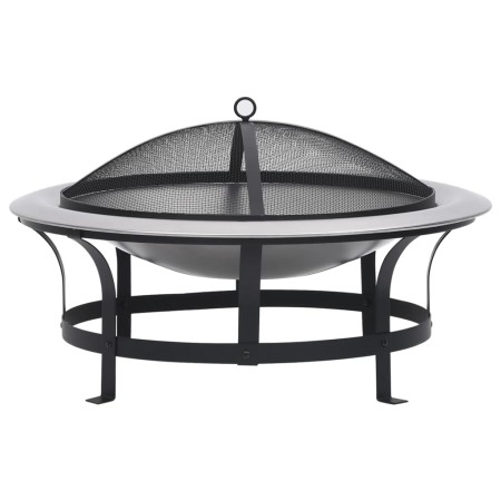 Brasero de jardín con parrilla acero inoxidable 76 cm de vidaXL, Chimeneas - Ref: Foro24-46530, Precio: 151,42 €, Descuento: %