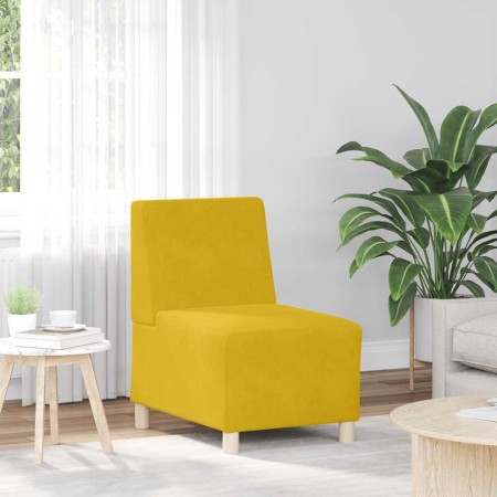 Sofá modular sin brazos amarillo 55 cm terciopelo en Sofás | Comprar online en Foru.es