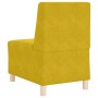 Sofá modular sin brazos amarillo 55 cm terciopelo en Sofás | Comprar online en Foru.es