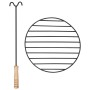 Brasero de jardín con parrilla acero inoxidable 76 cm de vidaXL, Chimeneas - Ref: Foro24-46530, Precio: 151,42 €, Descuento: %