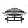 Brasero de jardín con parrilla acero inoxidable 76 cm de vidaXL, Chimeneas - Ref: Foro24-46530, Precio: 127,28 €, Descuento: %