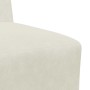 Sofá modular sin brazos color crema 55 cm terciopelo en Sofás | Comprar online en Foru.es