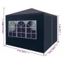 Carpa para celebraciones azul 3x3 m de vidaXL, Carpas y cenadores - Ref: Foro24-45097, Precio: 70,80 €, Descuento: %