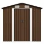 Caseta de almacenamiento jardín acero marrón 204x132x186 cm de vidaXL, Cobertizos - Ref: Foro24-47029, Precio: 228,62 €, Desc...