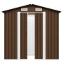 Caseta de almacenamiento jardín acero marrón 204x132x186 cm de vidaXL, Cobertizos - Ref: Foro24-47029, Precio: 229,09 €, Desc...